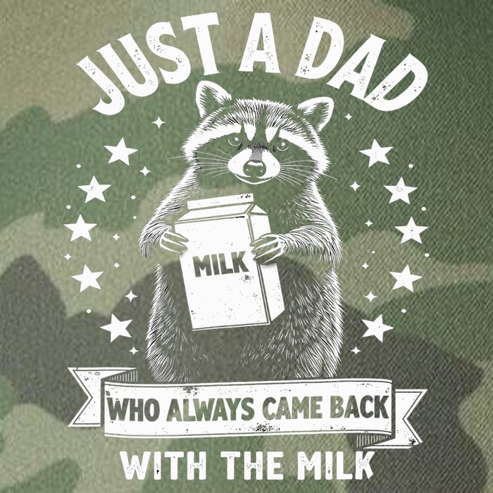 Just A Dad Who Always Came Back With The Milk Fathers Day  Legacy Tie Dye Trucker Hat