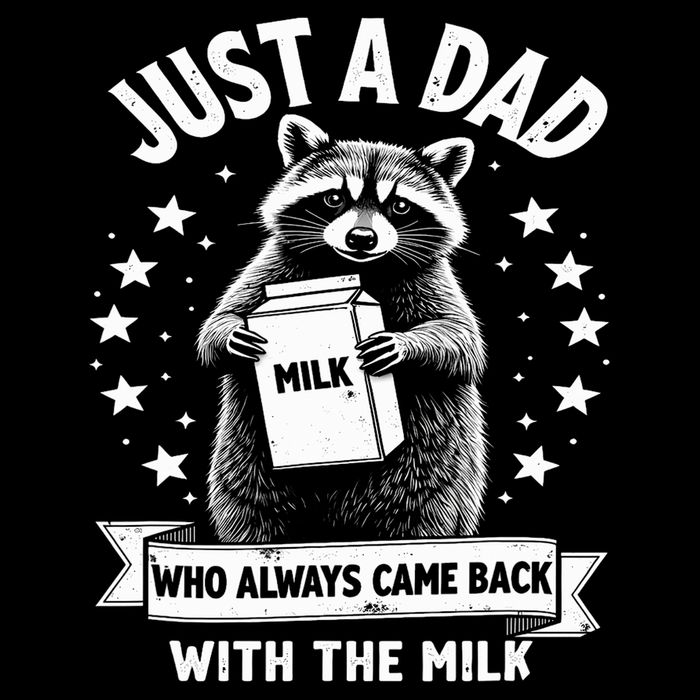 Just A Dad Who Always Came Back With The Milk Fathers Day  Youth Performance Sprint T-Shirt