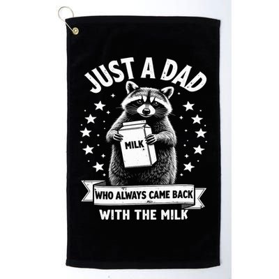 Just A Dad Who Always Came Back With The Milk Fathers Day  Golf Towel
