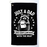 Just A Dad Who Always Came Back With The Milk Fathers Day  Golf Towel