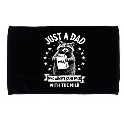 Just A Dad Who Always Came Back With The Milk Fathers Day  Microfiber Hand Towel