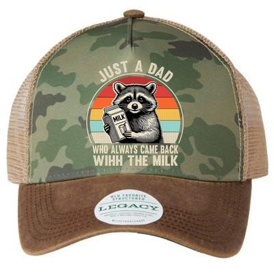 Just A Dad Who Always Came Back With The Milk Fathers Day  Legacy Tie Dye Trucker Hat