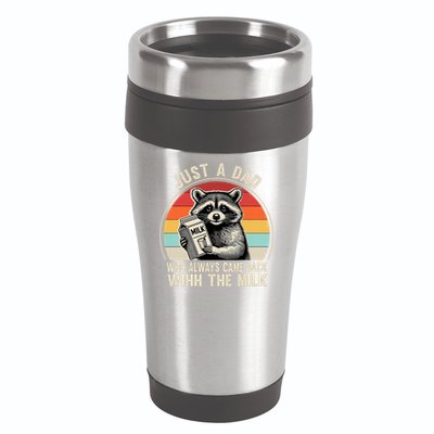 Just A Dad Who Always Came Back With The Milk Fathers Day  16oz Travel Tumbler