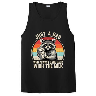 Just A Dad Who Always Came Back With The Milk Fathers Day  PosiCharge Competitor Tank