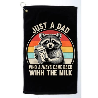 Just A Dad Who Always Came Back With The Milk Fathers Day  Golf Towel