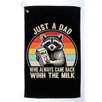 Just A Dad Who Always Came Back With The Milk Fathers Day  Golf Towel