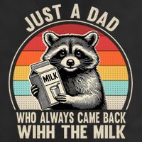 Just A Dad Who Always Came Back With The Milk Fathers Day  Golf Towel