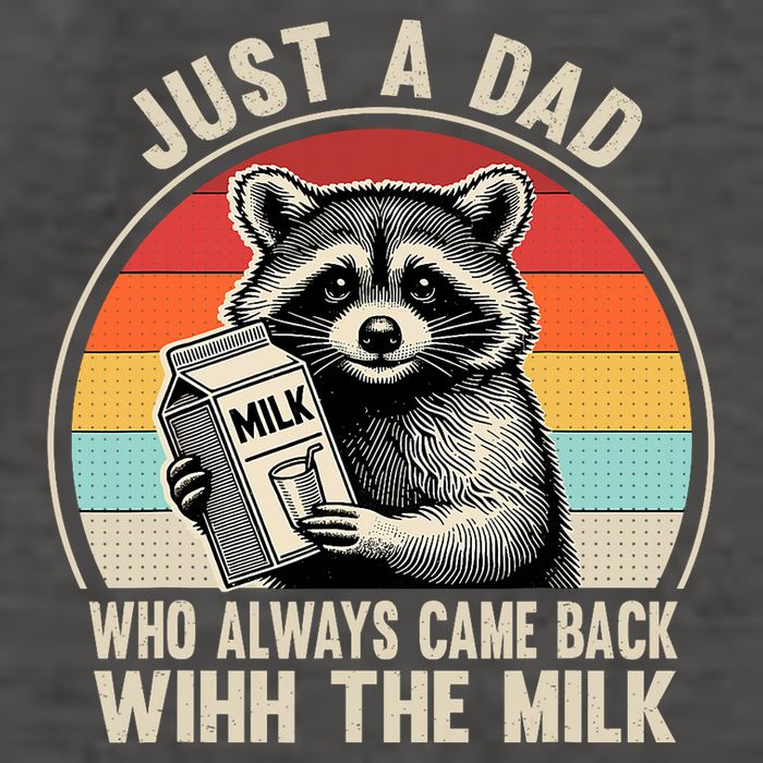 Just A Dad Who Always Came Back With The Milk Fathers Day  Vector Backpack
