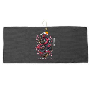 Japanese Aesthetic Dragon Tokyo Japan Manga Anime Asian 80’S Large Microfiber Waffle Golf Towel