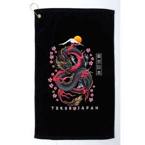 Japanese Aesthetic Dragon Tokyo Japan Manga Anime Asian 80’S Platinum Collection Golf Towel