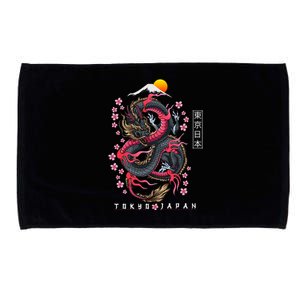 Japanese Aesthetic Dragon Tokyo Japan Manga Anime Asian 80’S Microfiber Hand Towel