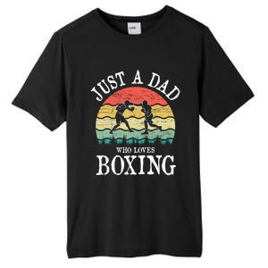 Just A Dad Who Loves Boxing Gift Tall Fusion ChromaSoft Performance T-Shirt