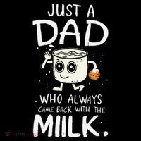 Just A Dad Who Always Came Back With The Milk  Funny Fathers Day Wool Snapback Cap