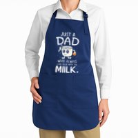 Just A Dad Who Always Came Back With The Milk  Funny Fathers Day Apron