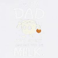 Just A Dad Who Always Came Back With The Milk  Funny Fathers Day Garment-Dyed Sweatshirt
