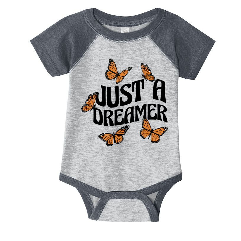 Just A Dreamer Butterfly Cute Gift Infant Baby Jersey Bodysuit