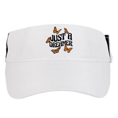 Just A Dreamer Butterfly Cute Gift Adult Drive Performance Visor