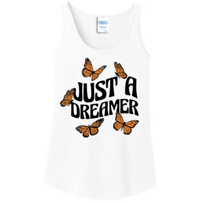 Just A Dreamer Butterfly Cute Gift Ladies Essential Tank