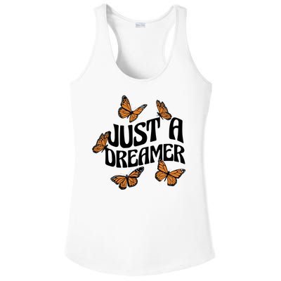 Just A Dreamer Butterfly Cute Gift Ladies PosiCharge Competitor Racerback Tank