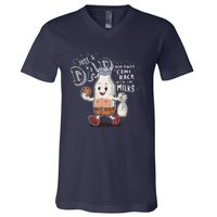 Just A Dad Who Always Came Back With The Milk Fathers Day V-Neck T-Shirt