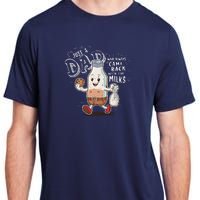 Just A Dad Who Always Came Back With The Milk Fathers Day Adult ChromaSoft Performance T-Shirt