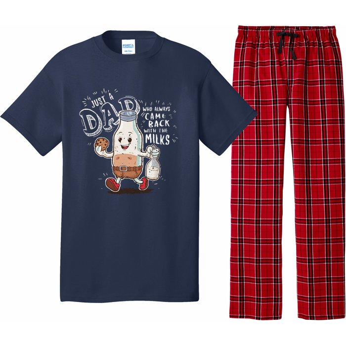 Just A Dad Who Always Came Back With The Milk Fathers Day Pajama Set