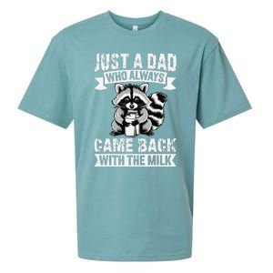 Just A Dad Who Always Came Back With The Milk Funny Gift Sueded Cloud Jersey T-Shirt