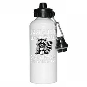 Just A Dad Who Always Came Back With The Milk Funny Gift Aluminum Water Bottle