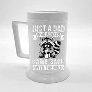 Just A Dad Who Always Came Back With The Milk Funny Gift Beer Stein