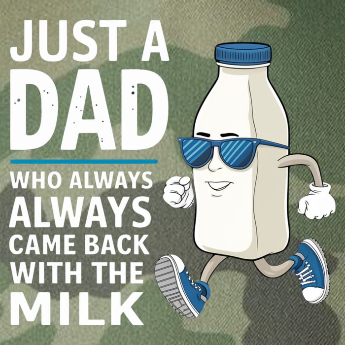Just A Dad Who Always Came Back With The Milk Father’S Day Funny Dad Parenting Legacy Tie Dye Trucker Hat