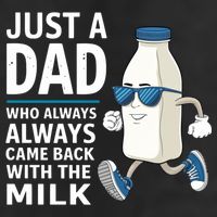 Just A Dad Who Always Came Back With The Milk Father’S Day Funny Dad Parenting 15oz Campfire Ceramic Mug