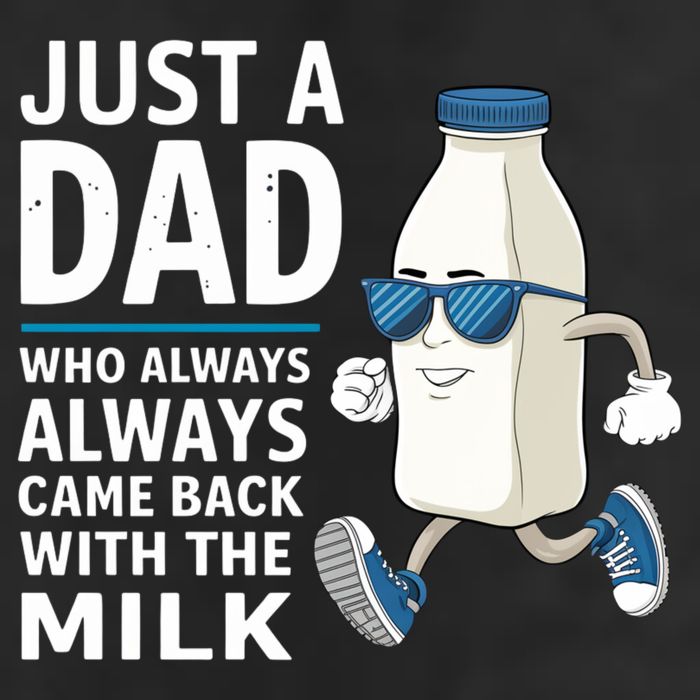 Just A Dad Who Always Came Back With The Milk Father’S Day Funny Dad Parenting 15oz Campfire Ceramic Mug