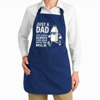 Just A Dad Who Always Came Back With The Milk Father’S Day Funny Dad Parenting Apron