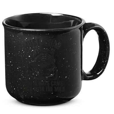 Just A Dad Who Came Back With The Milk FatherS Day Raccoon 15oz Campfire Ceramic Mug