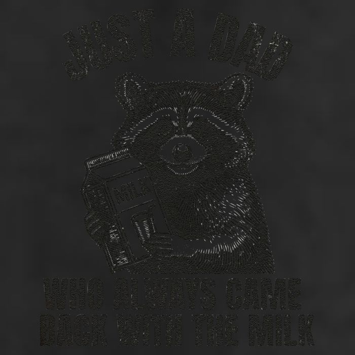 Just A Dad Who Came Back With The Milk FatherS Day Raccoon Golf Towel