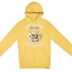 Just A Dad Who Always Came Back With The Milk FatherS Day Premium Pullover Hoodie