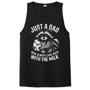 Just A Dad Who Always Came Back With The Milk FatherS Day PosiCharge Competitor Tank