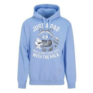 Just A Dad Who Always Came Back With The Milk FatherS Day Unisex Surf Hoodie