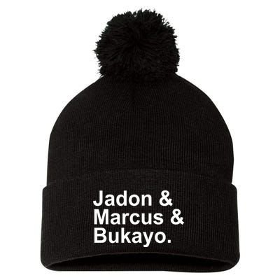 Jadon and Marcus and Bukayo Pom Pom 12in Knit Beanie