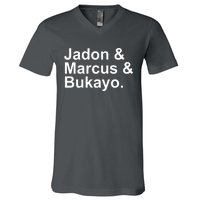 Jadon and Marcus and Bukayo V-Neck T-Shirt