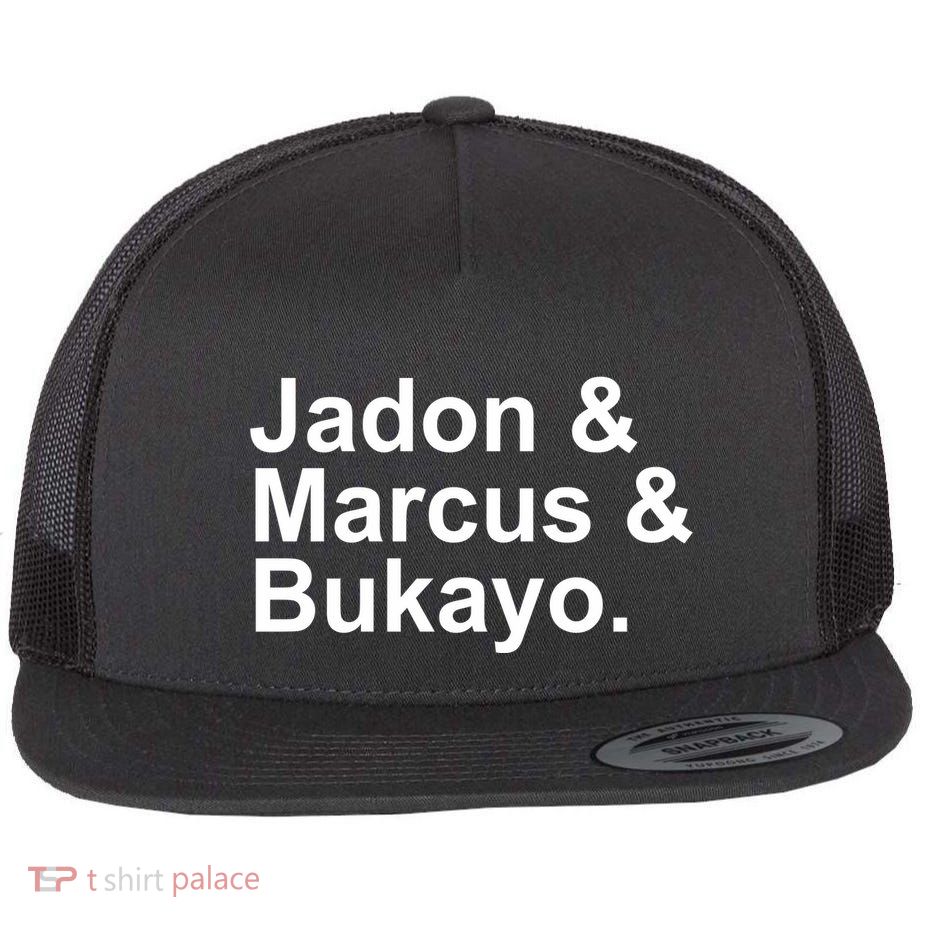 Jadon and Marcus and Bukayo Flat Bill Trucker Hat