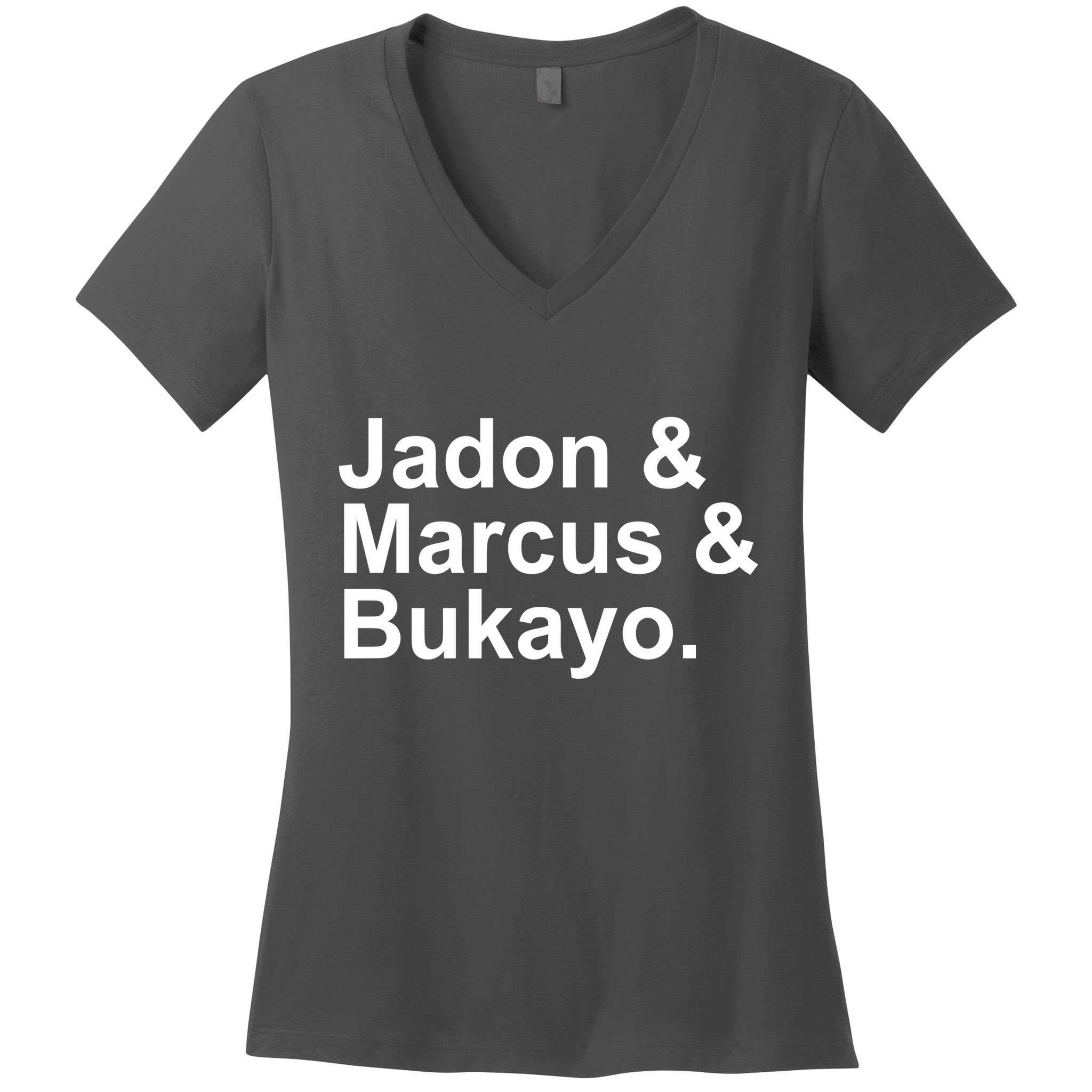 Jadon and Marcus and Bukayo Women's V-Neck T-Shirt