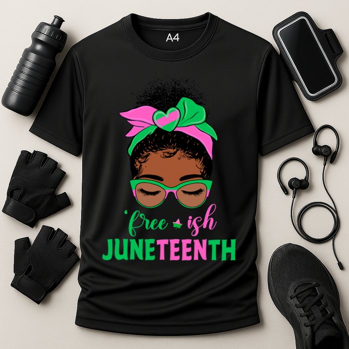Juneteenth Aka Freeish Since 1865 Independence Day Cooling Performance Crew T-Shirt