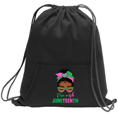 Juneteenth Aka Freeish Since 1865 Independence Day Sweatshirt Cinch Pack Bag