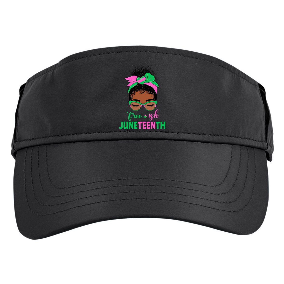 Juneteenth Aka Freeish Since 1865 Independence Day Adult Drive Performance Visor