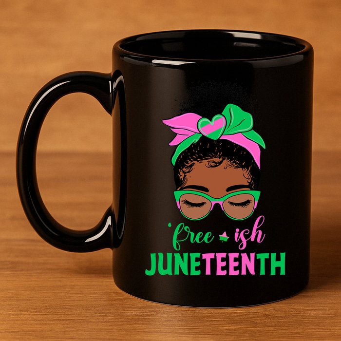 Juneteenth Aka Freeish Since 1865 Independence Day 11oz C Handle Ceramic Mug