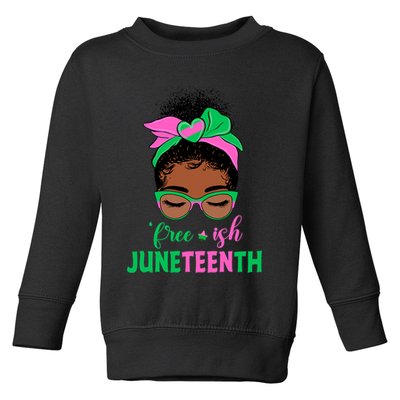 Juneteenth Aka Freeish Since 1865 Independence Day Toddler Sweatshirt