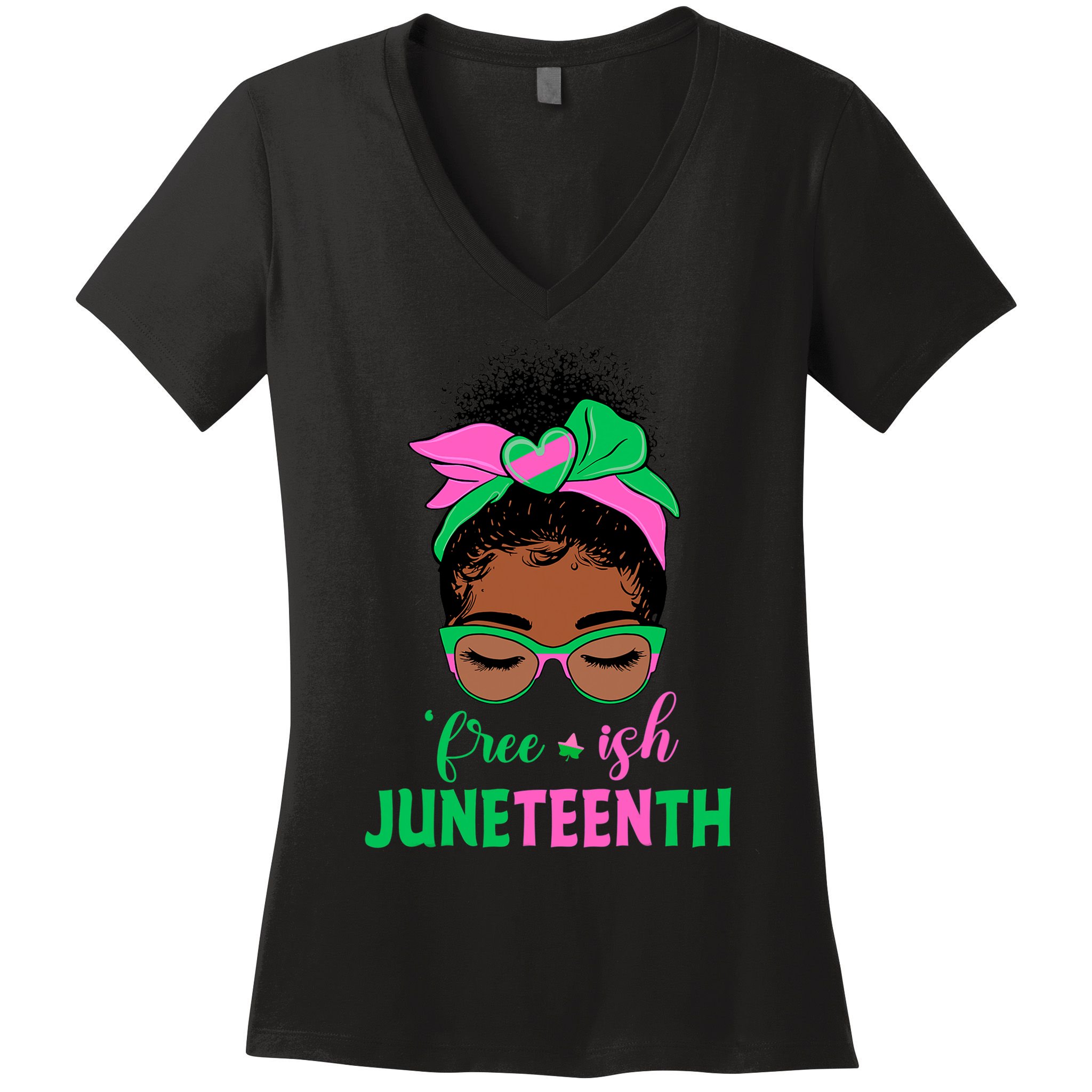 Juneteenth Aka Freeish Since 1865 Independence Day Women's V-Neck T-Shirt