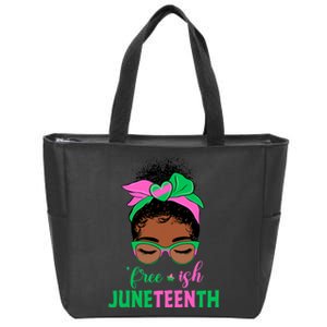 Juneteenth Aka Freeish Since 1865 Independence Day Zip Tote Bag