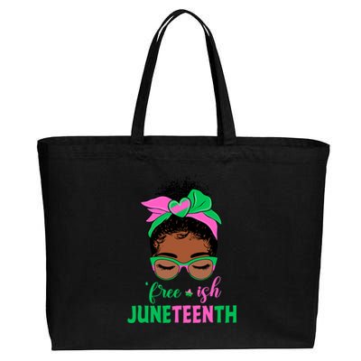 Juneteenth Aka Freeish Since 1865 Independence Day Cotton Canvas Jumbo Tote